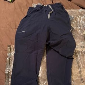 Figs scrub pants navy size large high waisted